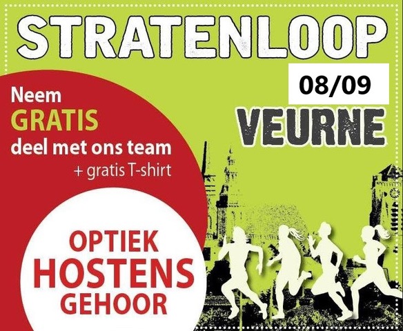 Stratenloop Veurne met Optiek Hostens